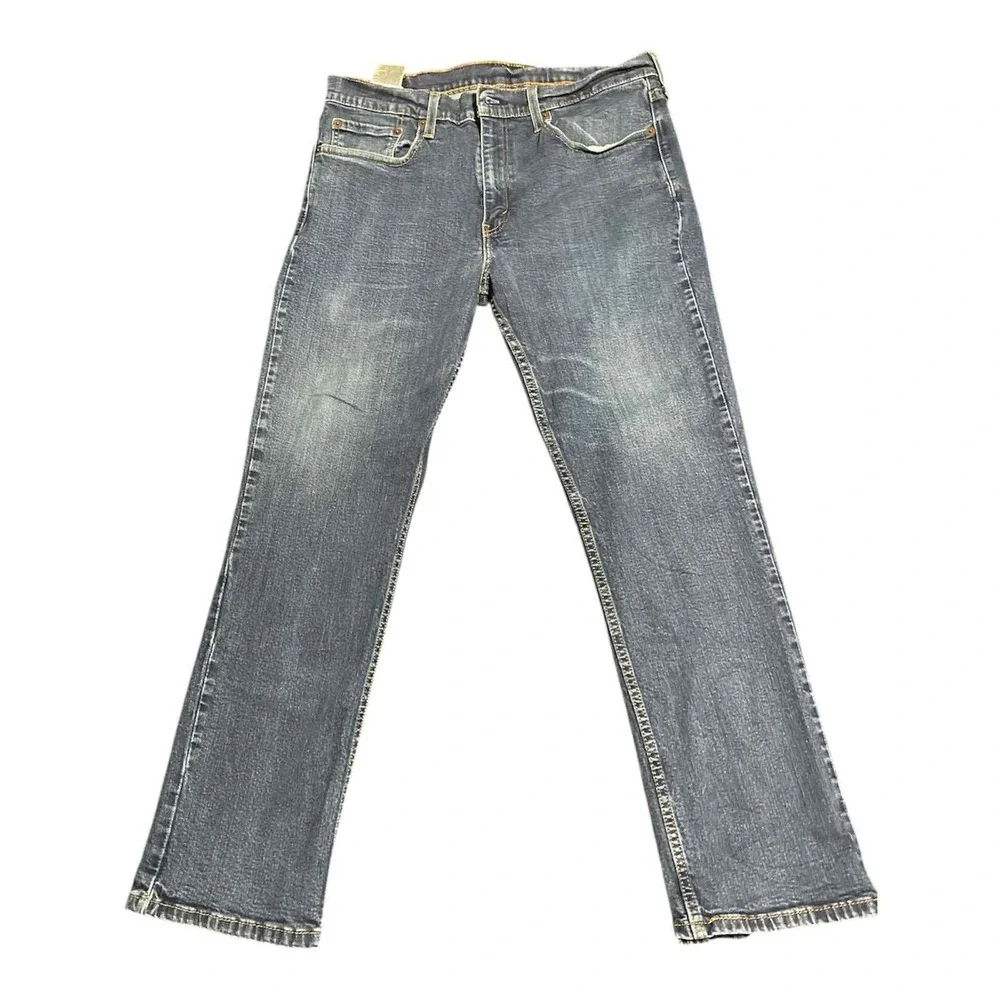 Levi's 514 Jeans Mens 36x30 Blue Straight Fit Denim Medium Wash 00514-0928‎